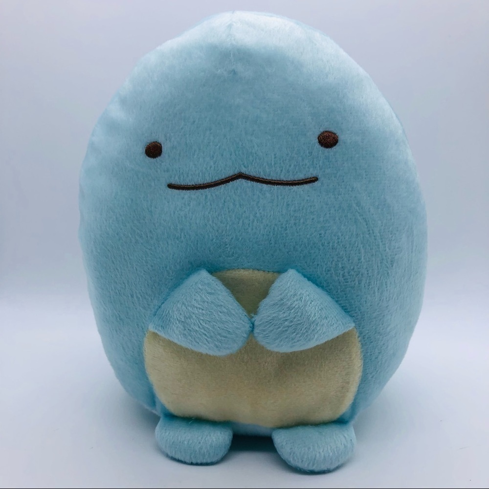 SUMIKKOGURASHI - KIDS BABY BLUE STUFFED DINOSAUR ANIMAL NWT